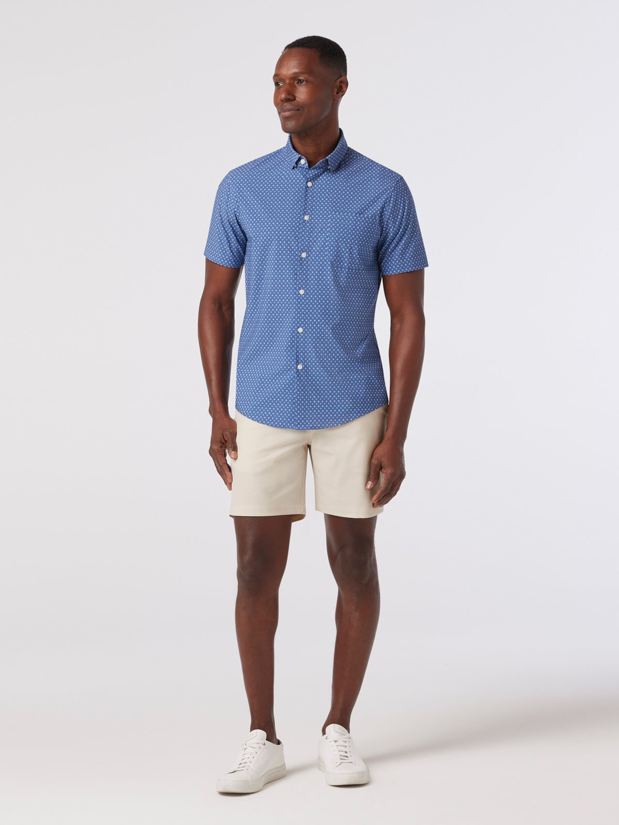 Mizzen + Main Helmsman Short 7” Inseam Inch Birch Taupe Ivory Light Cream Spring Summer Bottoms for Men Men’s Shorts Athens GA Georgia Kempt Menswear Store Near Me