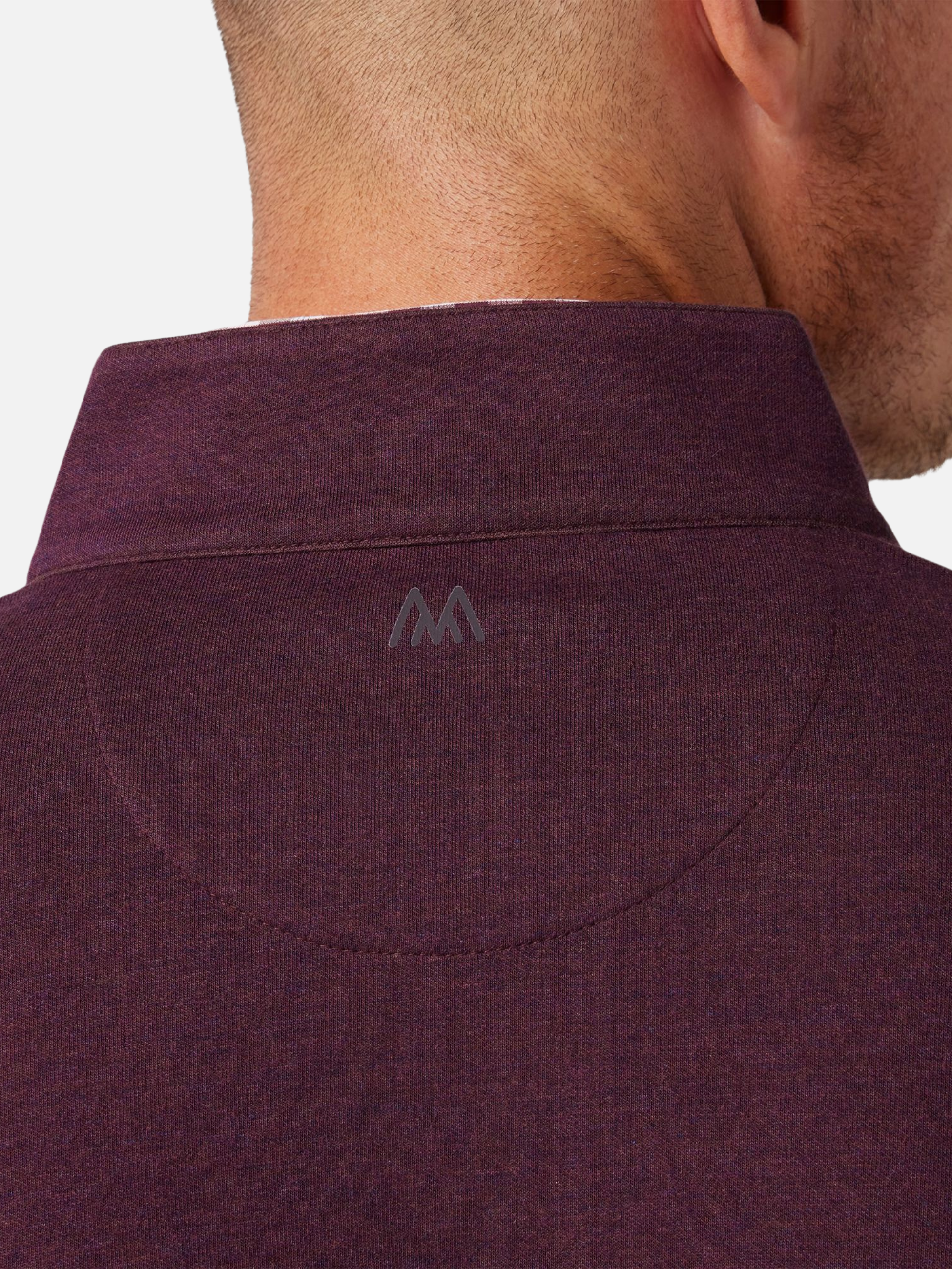 Mizzen + Main KPI Quarter Zip Men’s Jacket Wine Heather Red Comfortable Light Outerwear Athens GA Georgia Kempt Menswear Store Near Me