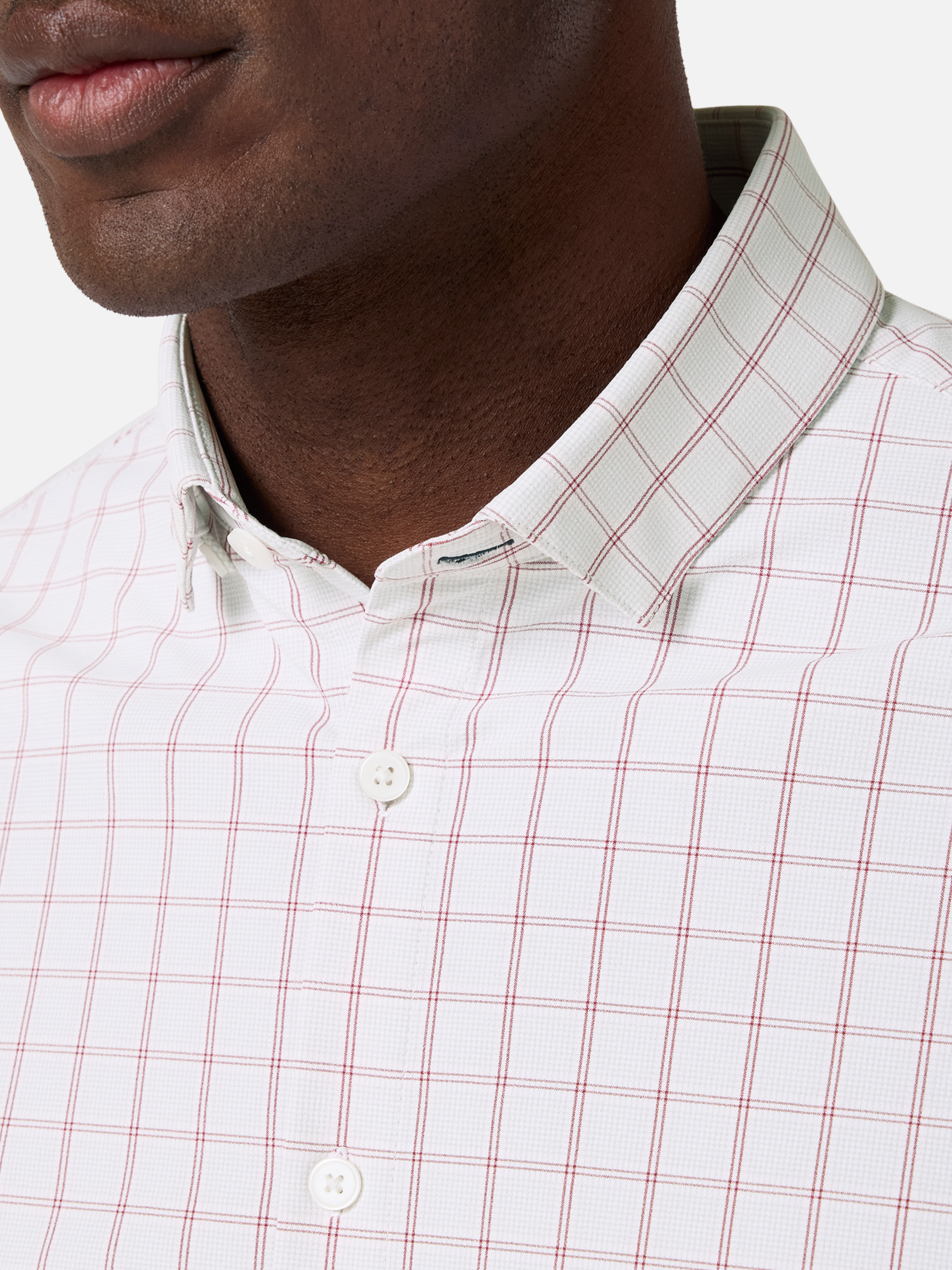 Mizzen + Main No Tuck LS Long Sleeve Dress Shirt Collared Button Down Men’s Tops for Men Aluminum Hampton Plaid Pattern Athens GA Georgia Kempt Menswear Store Near Me