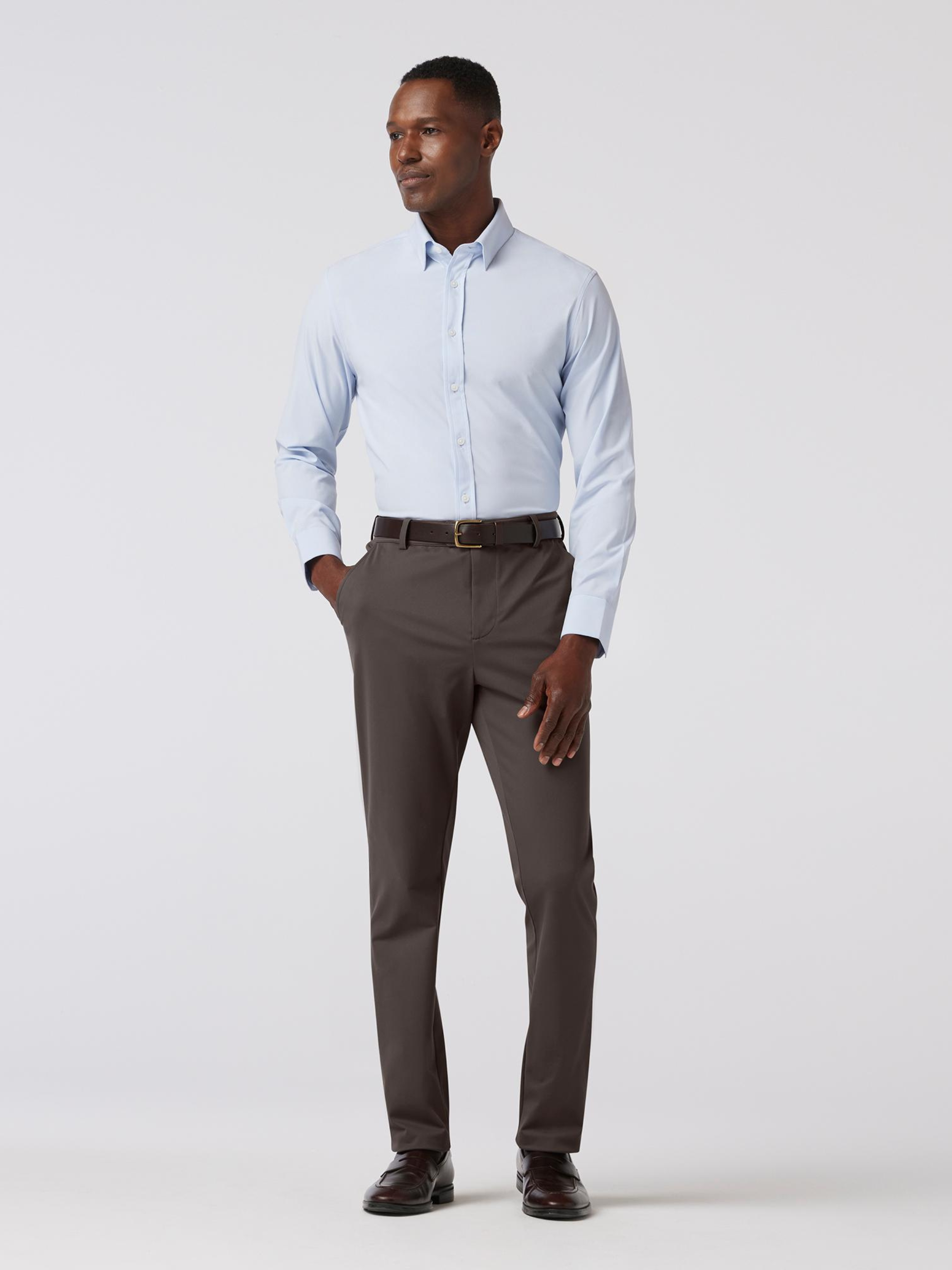 Mizzen + Main Upton Chino Pant Pewter Solid Men’s Dress Pants Formal Bottoms for Men Athens Kempt GA Georgia Menswear Store