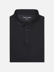 Mizzen + Main Copa SS Short Sleeve Polo Black Men's Performance Polo Shirt For Men Athens GA Georgia Kempt Menswear Store Near Me