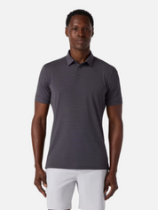 Mizzen + Main Copa Short Sleeve SS Polo Pewter Grey Men's Performance Fabric Polo For Men Athens GA Georgia Kempt Menswear Store Near Me