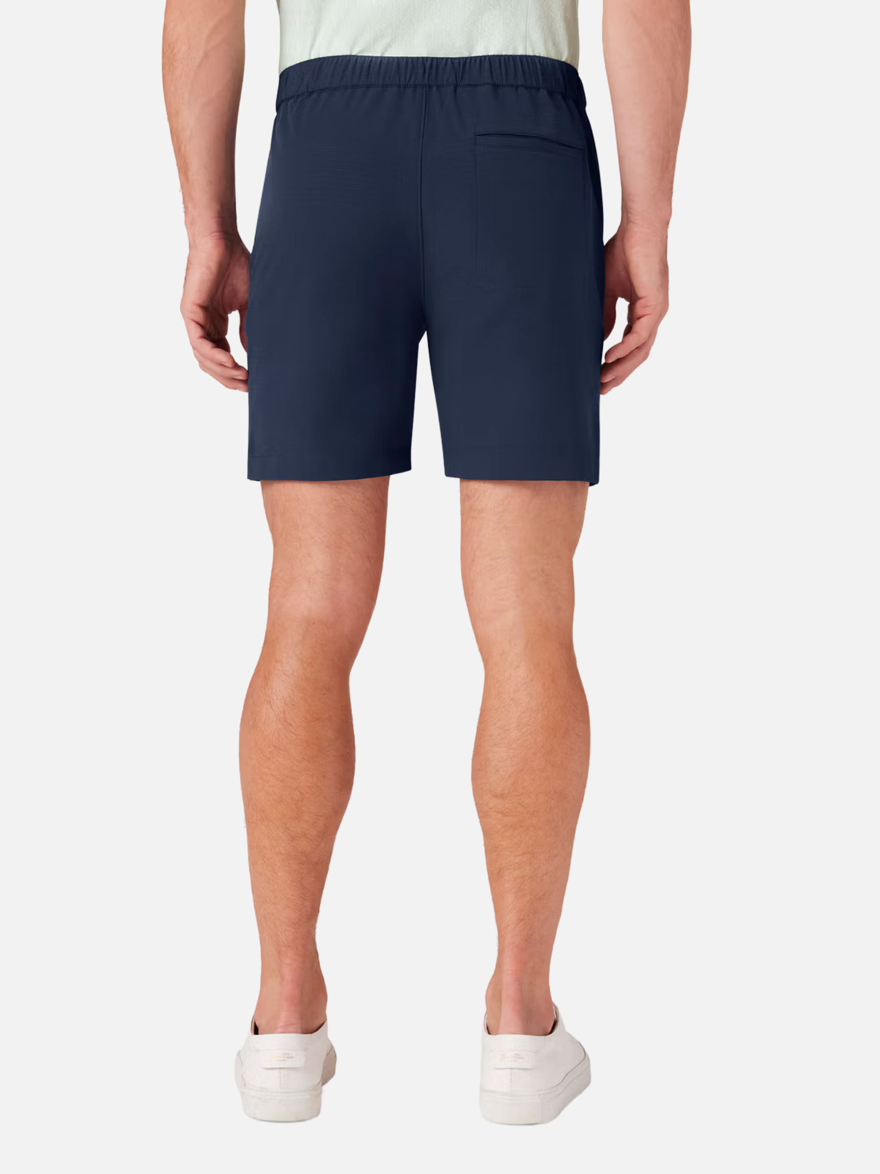 Mizzen + Main Deck  Short Navy Blue Solid Elastic Waistband Active Short Men's Bottoms For Men Spring Summer Athens GA Georgia Kempt Menswear Store Near Me