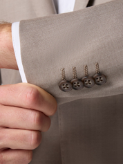 Mizzen + Main lavelle British Tan  Khaki blazer single breasted notched lapel 100% wool formal jacket outerwear kempt athens ga georgia men's clothing store