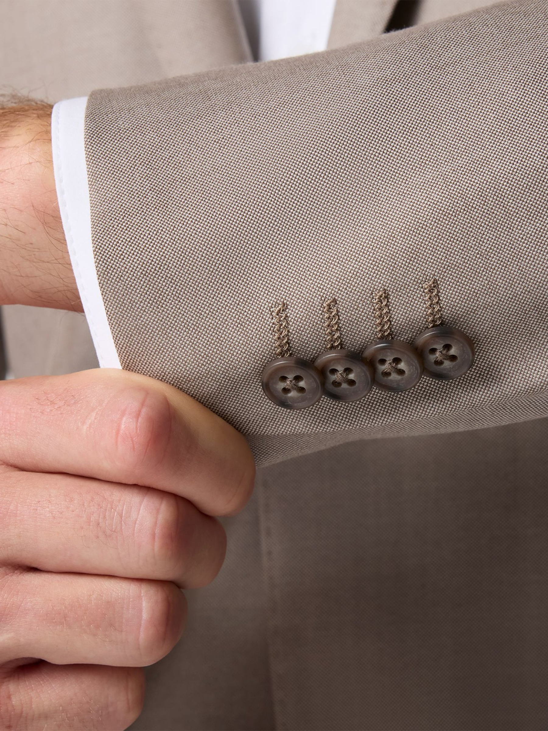 Mizzen + Main lavelle British Tan  Khaki blazer single breasted notched lapel 100% wool formal jacket outerwear kempt athens ga georgia men's clothing store