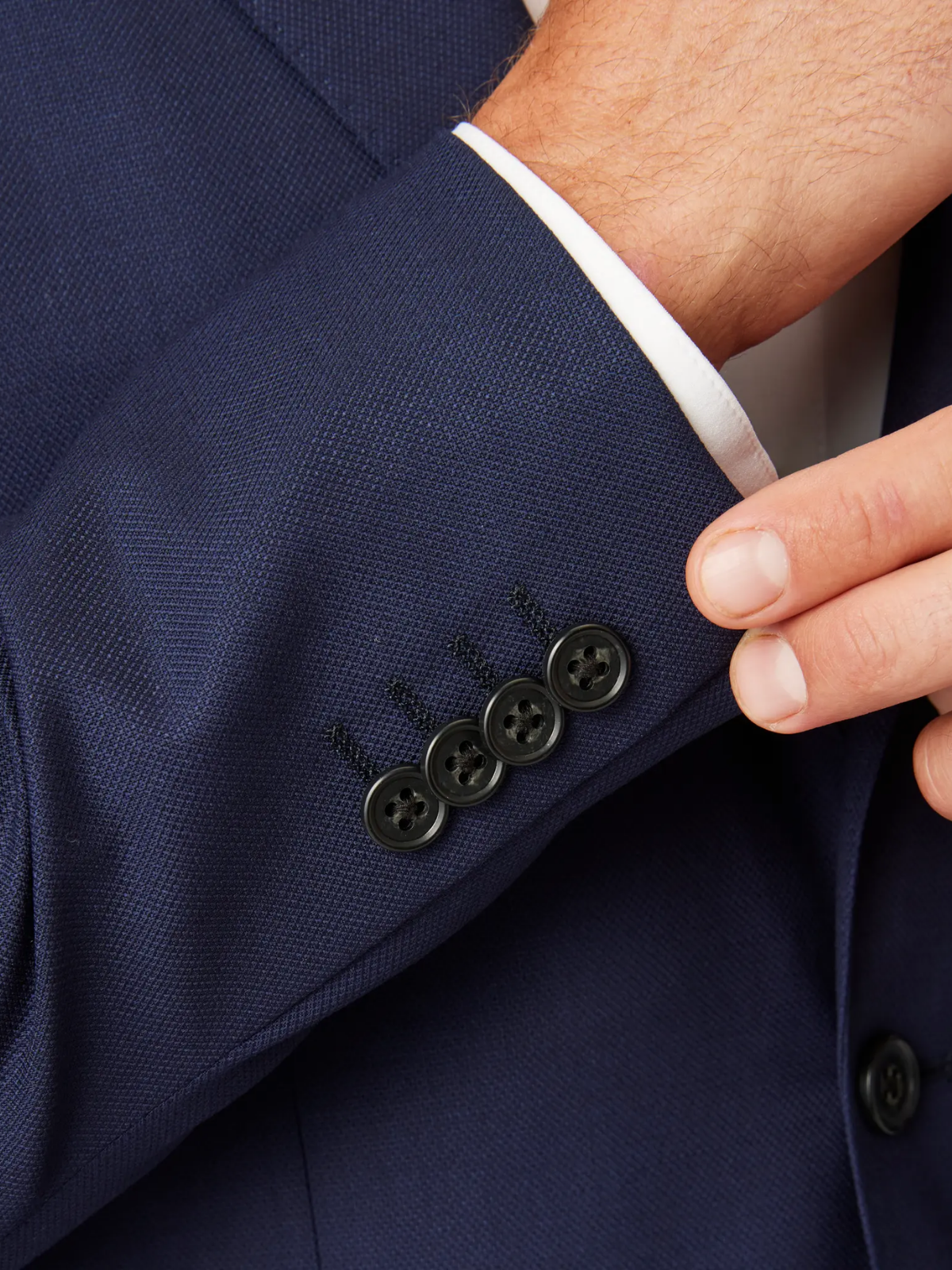 mizzen + main lavelle navy blue blazer single breasted notched lapel 100% wool jacket kempt athens ga georgia men's clothing store