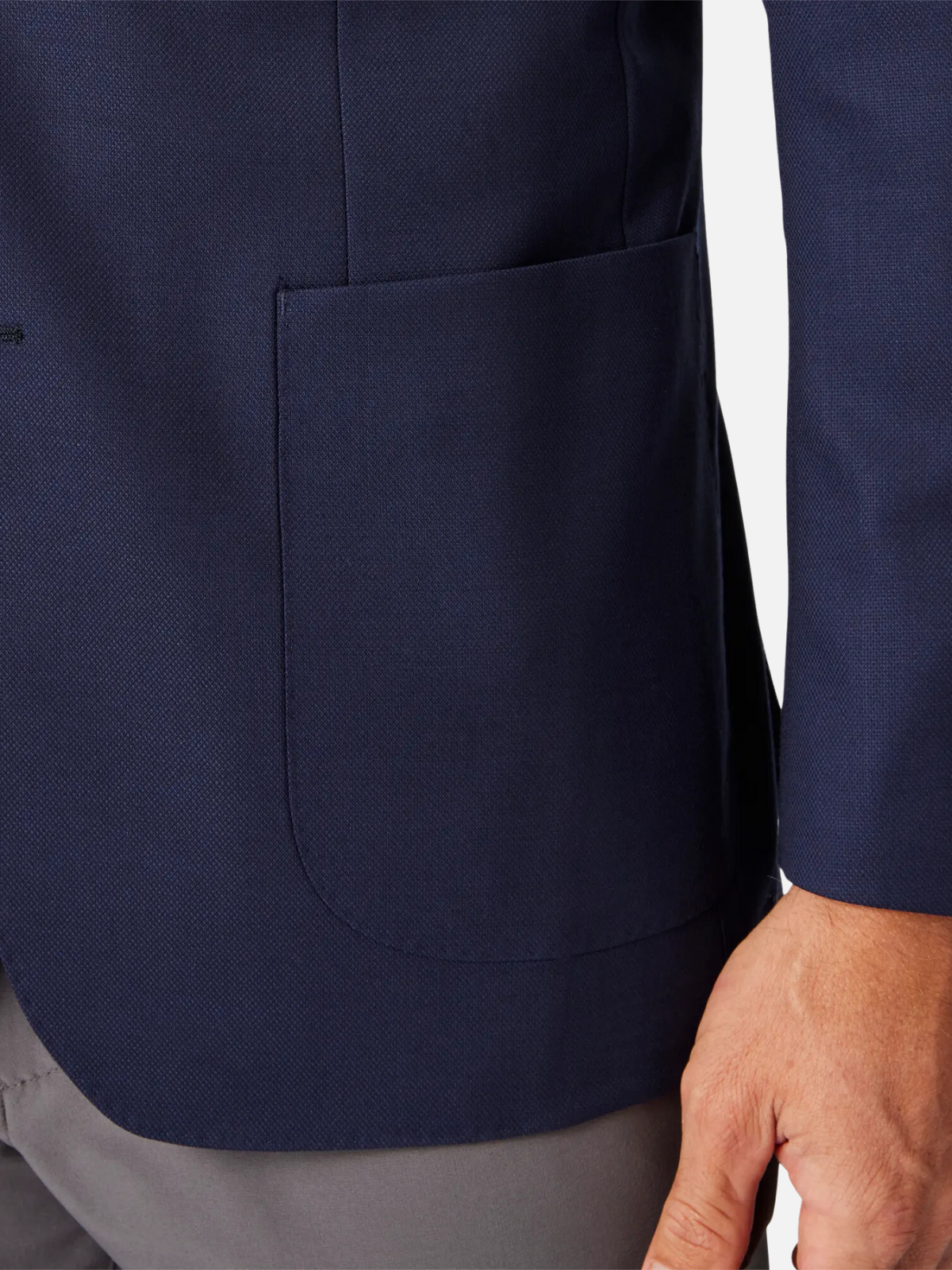 mizzen + main lavelle navy blue blazer single breasted notched lapel 100% wool jacket kempt athens ga georgia men's clothing store