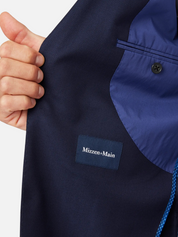 mizzen + main lavelle navy blue blazer single breasted notched lapel 100% wool jacket kempt athens ga georgia men's clothing store