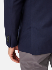 mizzen + main lavelle navy blue blazer single breasted notched lapel 100% wool jacket kempt athens ga georgia men's clothing store