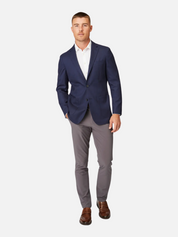 mizzen + main lavelle navy blue blazer single breasted notched lapel 100% wool jacket kempt athens ga georgia men's clothing store