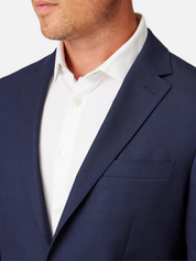 mizzen + main lavelle navy blue blazer single breasted notched lapel 100% wool jacket kempt athens ga georgia men's clothing store