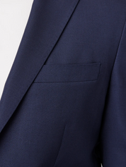 mizzen + main lavelle navy blue blazer single breasted notched lapel 100% wool jacket kempt athens ga georgia men's clothing store