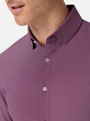 Mizzen + Main Leeward LS Long Sleeve Dress Shirt Eggplant Levi Plaid Men's Purple Formal Button Up Shirt For Men Athens GA Georgia Kempt Menswear Store Near Me