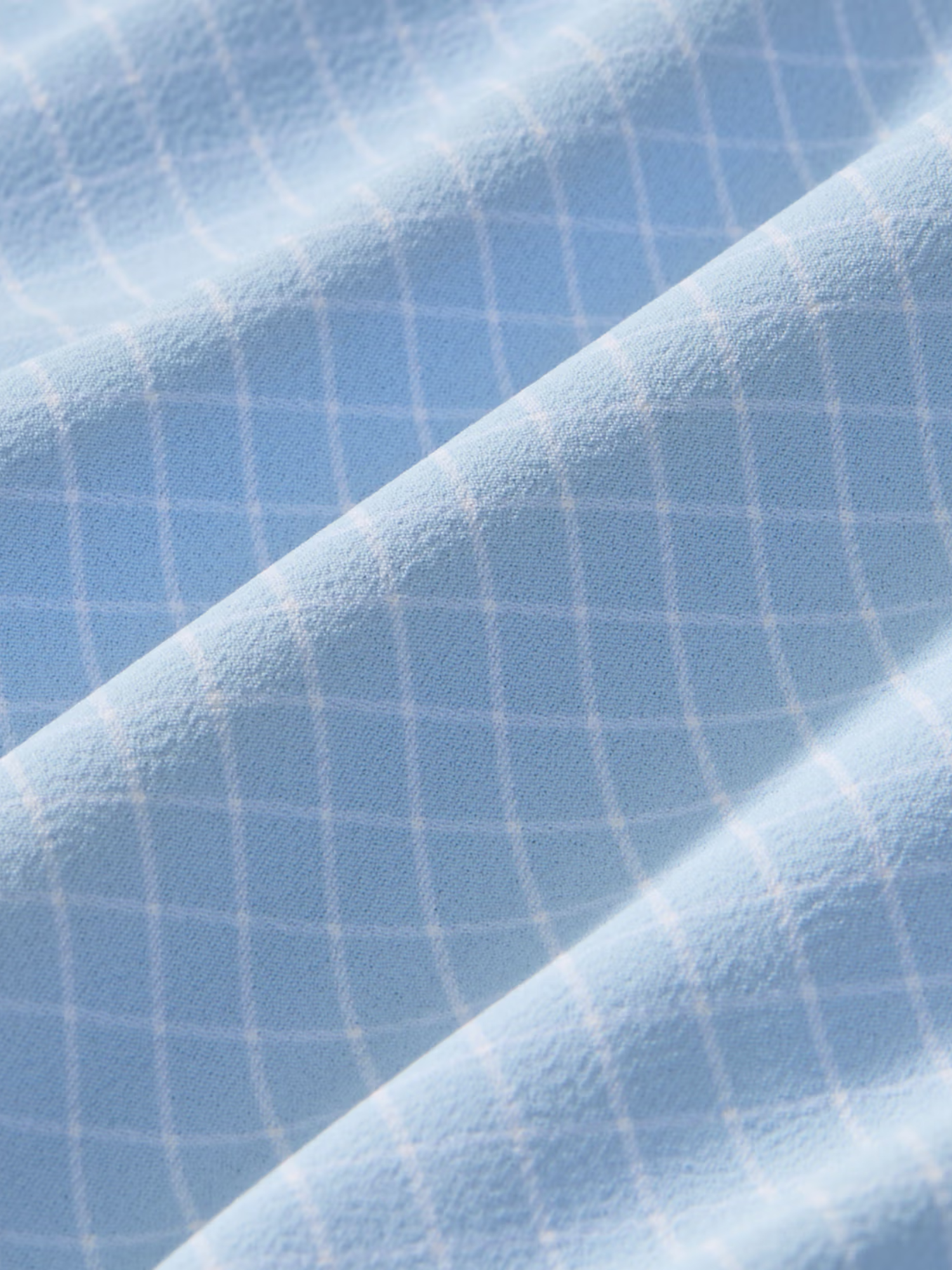 Mizzen + Main Leeward LS Dress Shirt Cloud Blue Mini Grid Kempt Mens Clothing Store Athens Georgia Formal Shirt