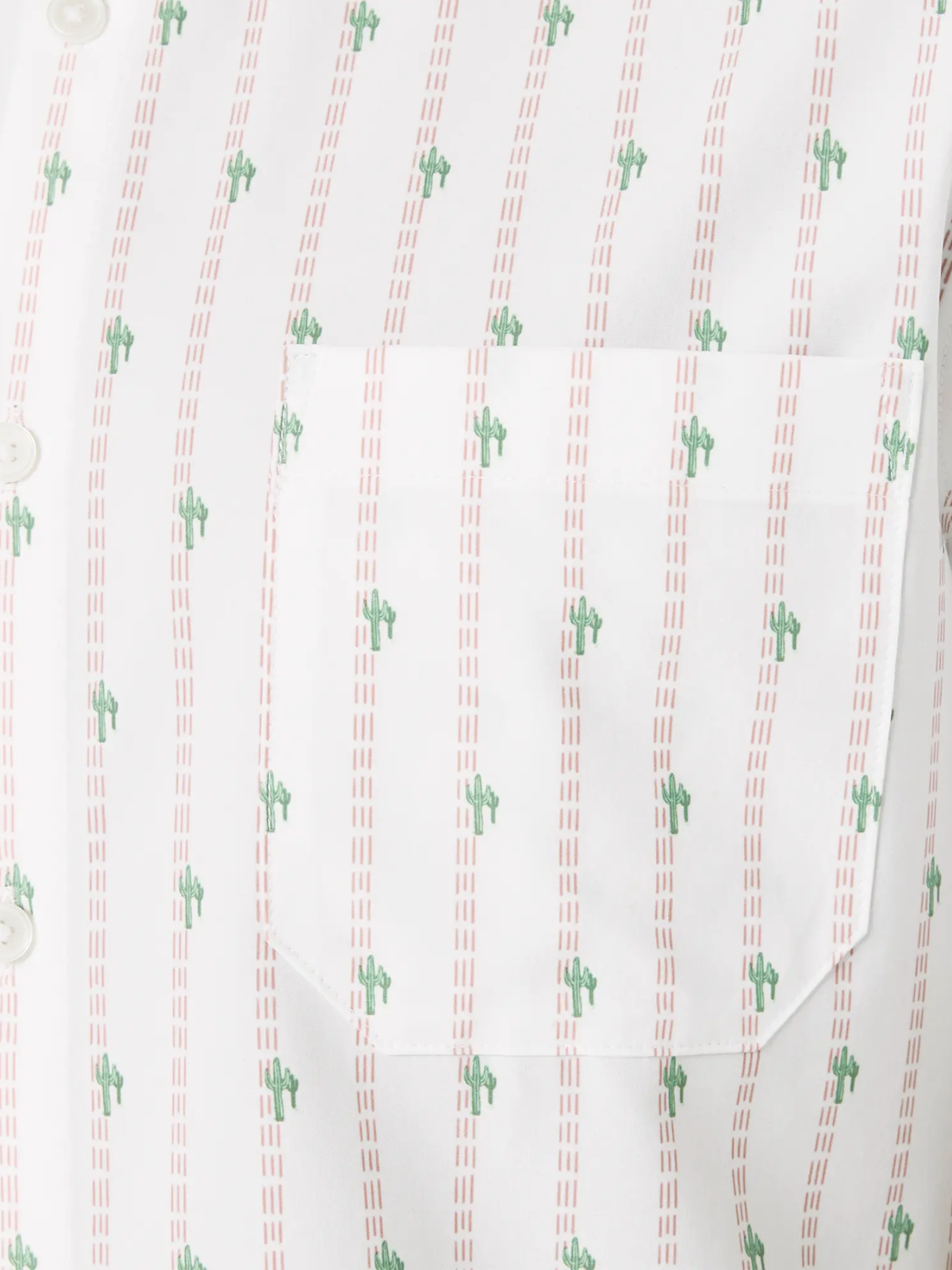 Mizzen Main Leeward SS Short Sleeve Dress Shirt Pocket Dress Polo Rose Cactus Stripe Men's Clothing Store Athens Georgia Kempt