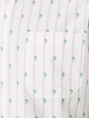 Mizzen Main Leeward SS Short Sleeve Dress Shirt Pocket Dress Polo Rose Cactus Stripe Men's Clothing Store Athens Georgia Kempt