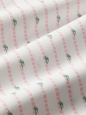 Mizzen Main Leeward SS Short Sleeve Dress Shirt Pocket Dress Polo Rose Cactus Stripe Men's Clothing Store Athens Georgia Kempt