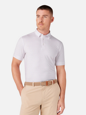 Mizzen Main Versa SS Short Sleeve Polo True Pink Triple Dot Golf Mens Work Casual Kempt Men's Clothing Store Athens Georgia