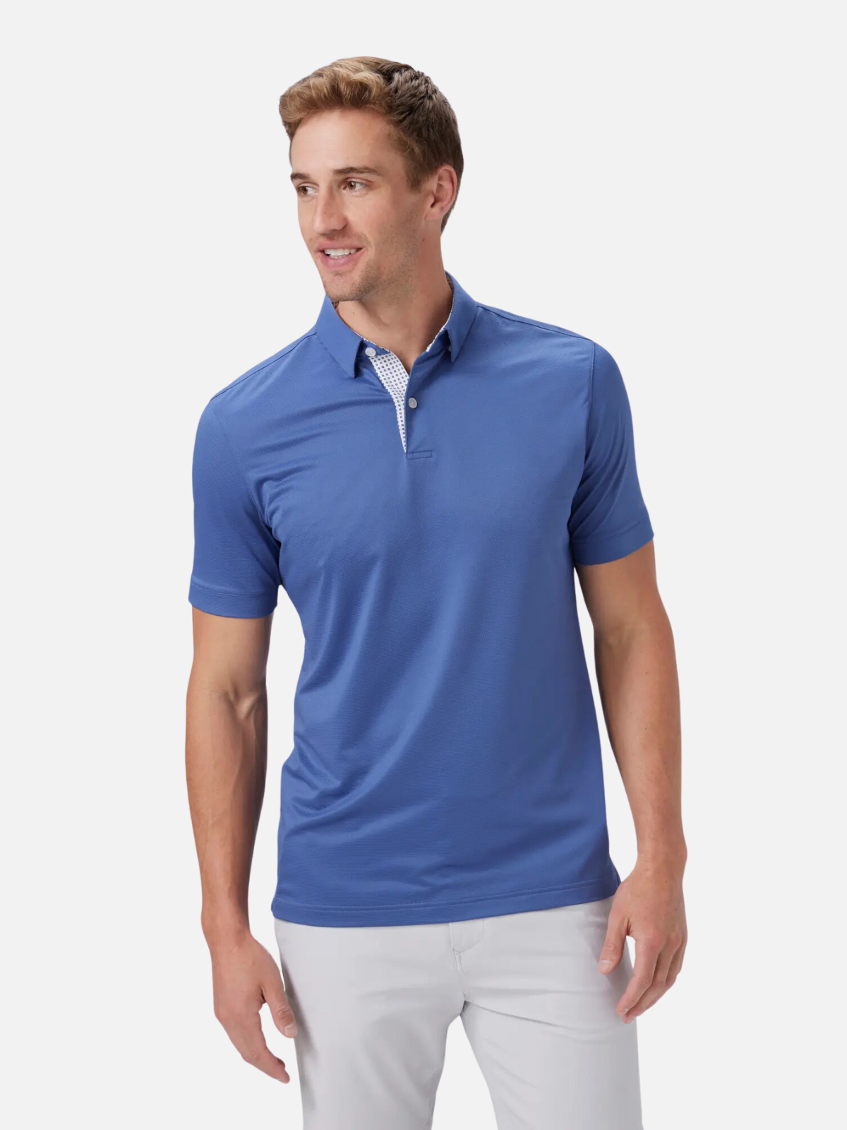 Mizzen + Main Halyard Polo Costal Fjord Solid Short Sleeve Polo Summer July 2024 Shirt Cooling Dress Button Down Mens Store Athens Georgia Kempt Athens Menswear