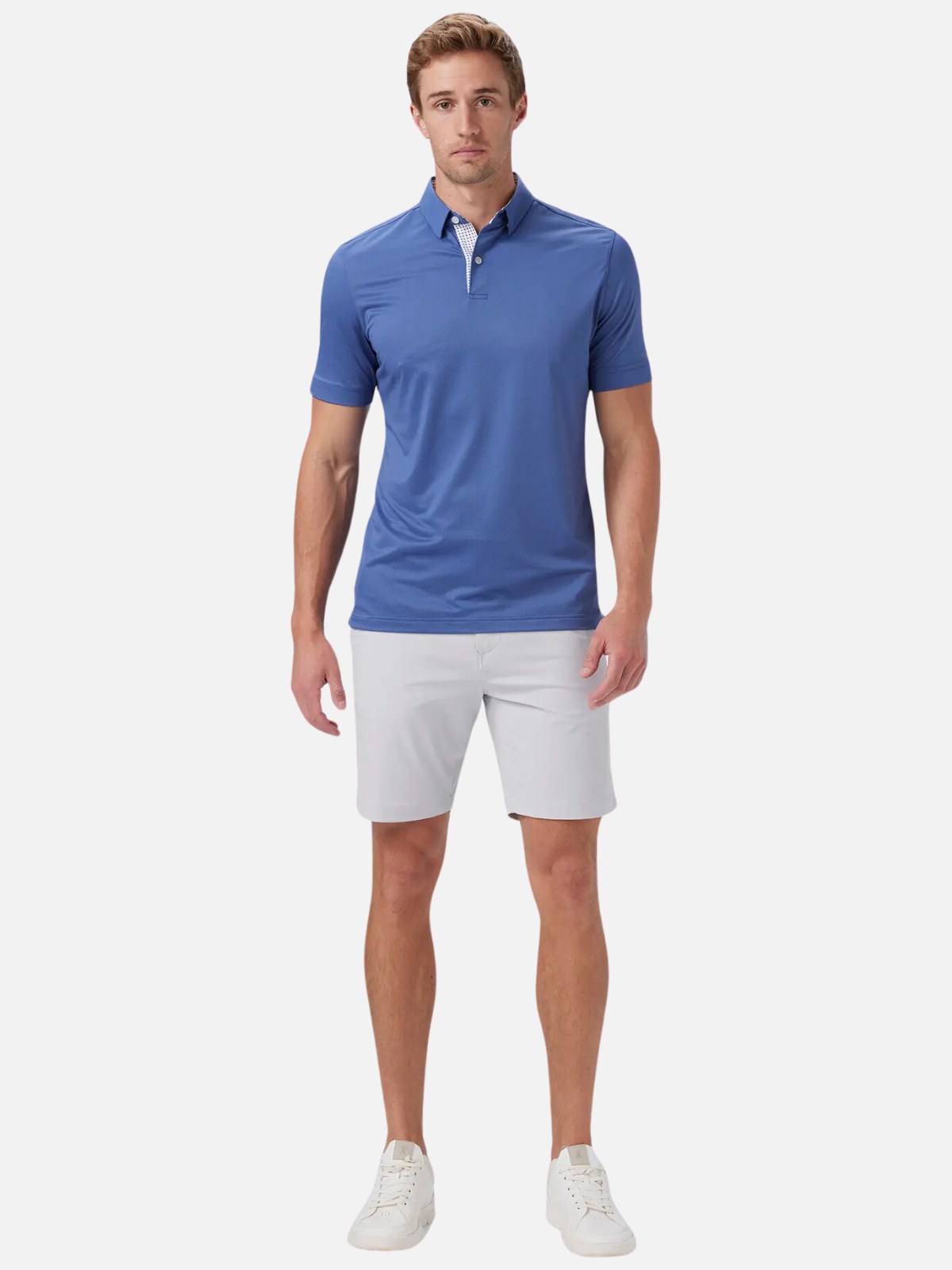 Mizzen + Main Halyard Polo Costal Fjord Solid Short Sleeve Polo Summer July 2024 Shirt Cooling Dress Button Down Mens Store Athens Georgia Kempt Athens Menswear