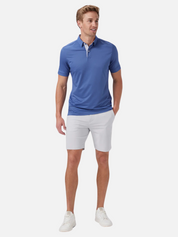 Mizzen + Main Halyard Polo Costal Fjord Solid Short Sleeve Polo Summer July 2024 Shirt Cooling Dress Button Down Mens Store Athens Georgia Kempt Athens Menswear