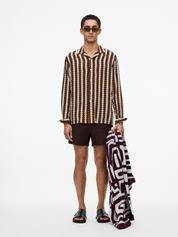 OAS Espresso Calo Swim Shorts Brown Men’s Swimwear Swimsuit Drawstring for Men Athens GA Georgia Kempt Menswear Store Near Me