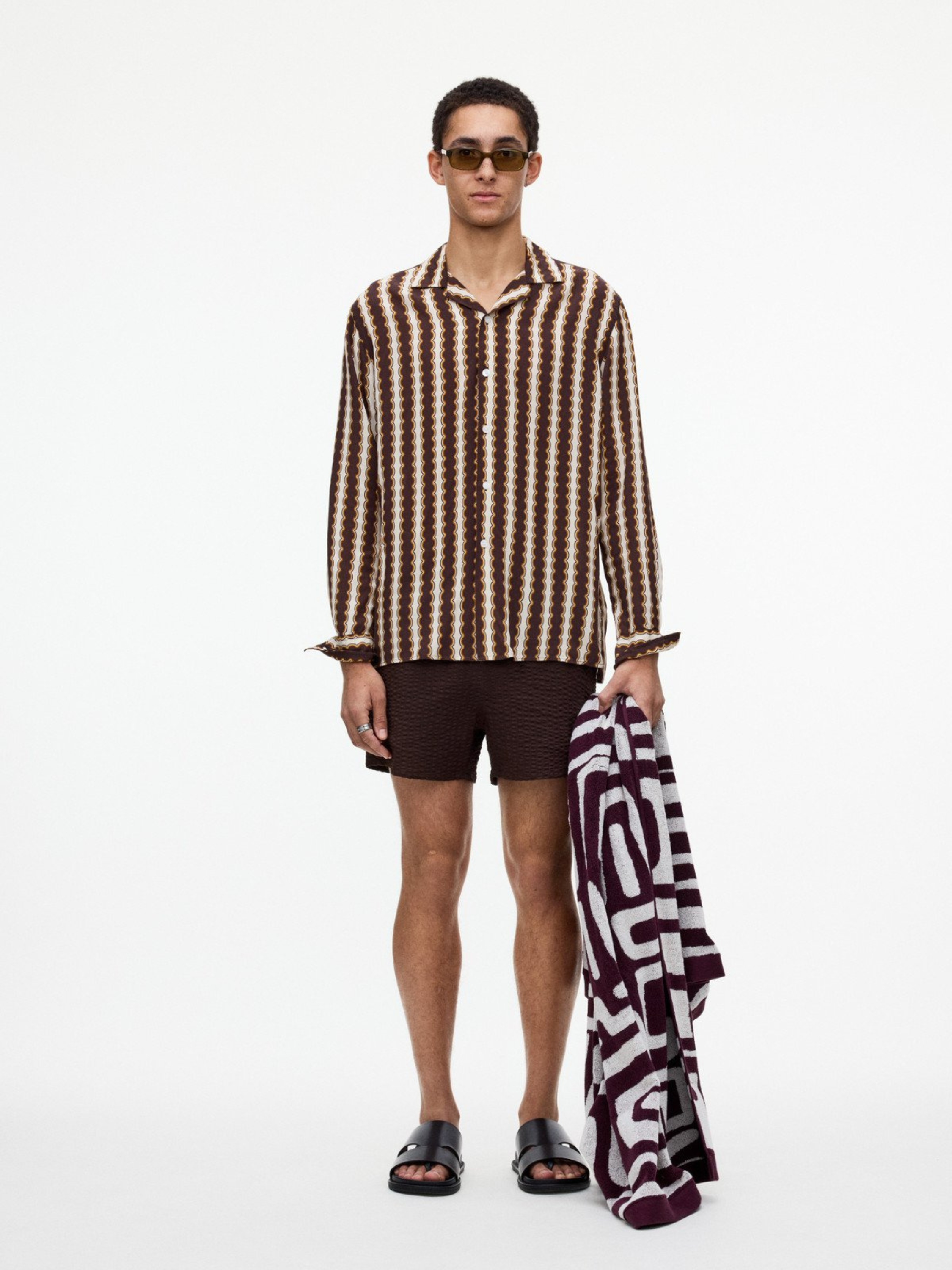 OAS Espresso Calo Swim Shorts Brown Men’s Swimwear Swimsuit Drawstring for Men Athens GA Georgia Kempt Menswear Store Near Me