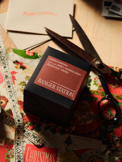 Cowboy Christmas Candle