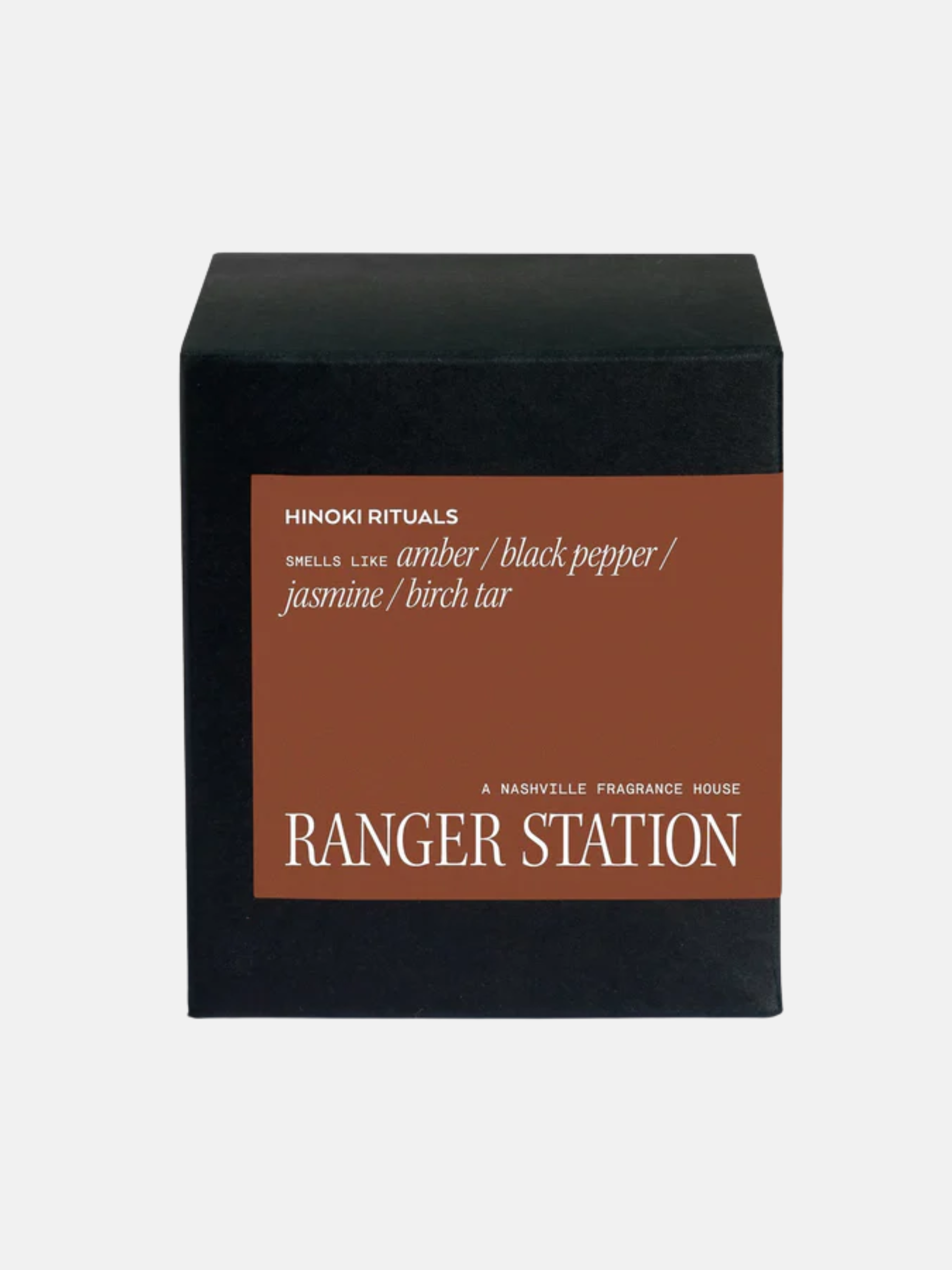 Ranger Station Hinoki Rituals Candle Men's Relaxing Fall Weather Scented Wax Candle For Men Athens GA Georgia Kempt Menswear Store Near Me