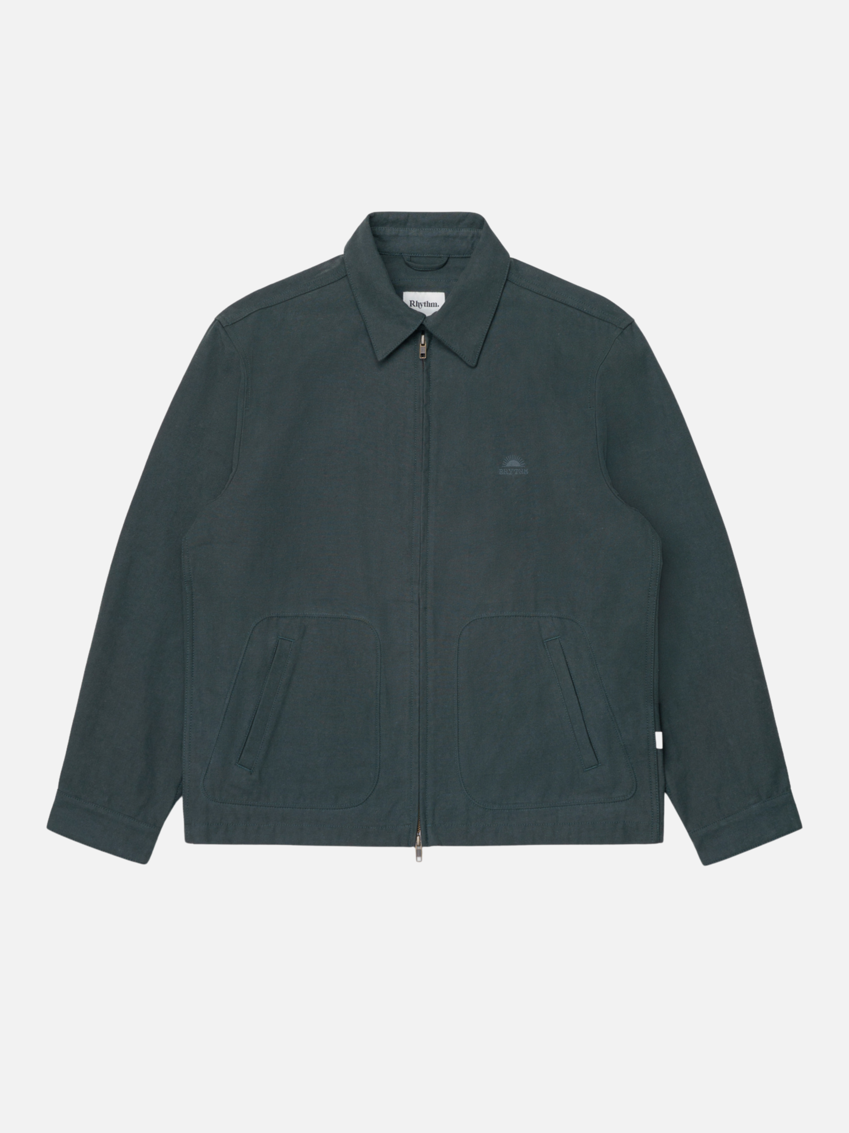 Rhythm Awake Jacket Outerwear Dark Pine Green Blue Men’s Fall Winter Jackets for Men Collared Zip Up Cotton Athens GA Georgia Kempt Menswear Store Near Me