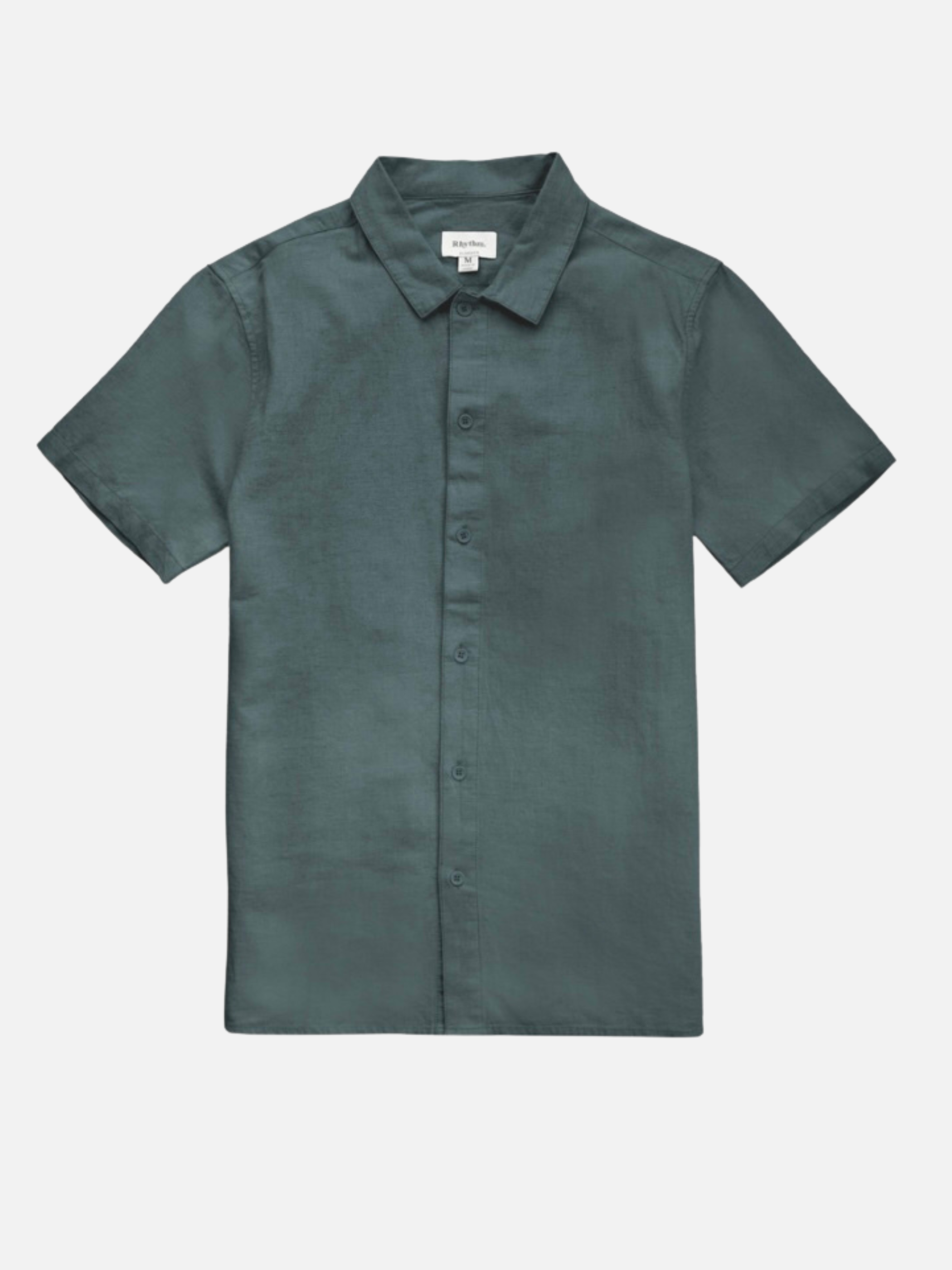 Rhythm Classic Linen SS Short Sleeve Shirt Collared Button Up Men’s Shirt for Men Silver Pine Green Blue Athens GA Georgia Kempt Menswear Store Near Me