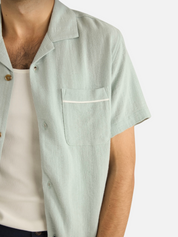 Rhythm Daytona Shirt SS Short Sleeve Men’s Top Spring Summer Shirts for Men Teal Blue Green Athens GA Georgia Kempt Menswear Store Near Me