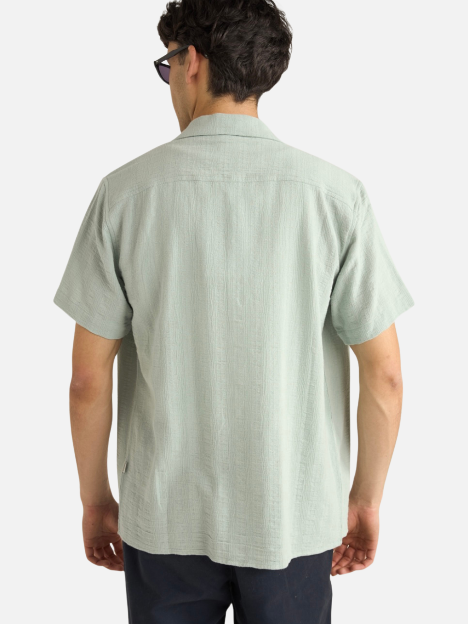 Rhythm Daytona Shirt SS Short Sleeve Men’s Top Spring Summer Shirts for Men Teal Blue Green Athens GA Georgia Kempt Menswear Store Near Me