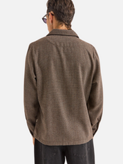 Rhythm Fleck Overshirt Earth Collared Button Front Button Up Men’s LS Long Sleeve Top Athens GA Georgia Kempt Menswear Store Near Me