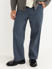 Rhythm Hickory Stripe Work Pants Patterned Bottoms Navy Blue Winter Fall Fashion Men’s Bottoms Pant for Men Athens GA Georgia Kempt Menswear Store Near Me