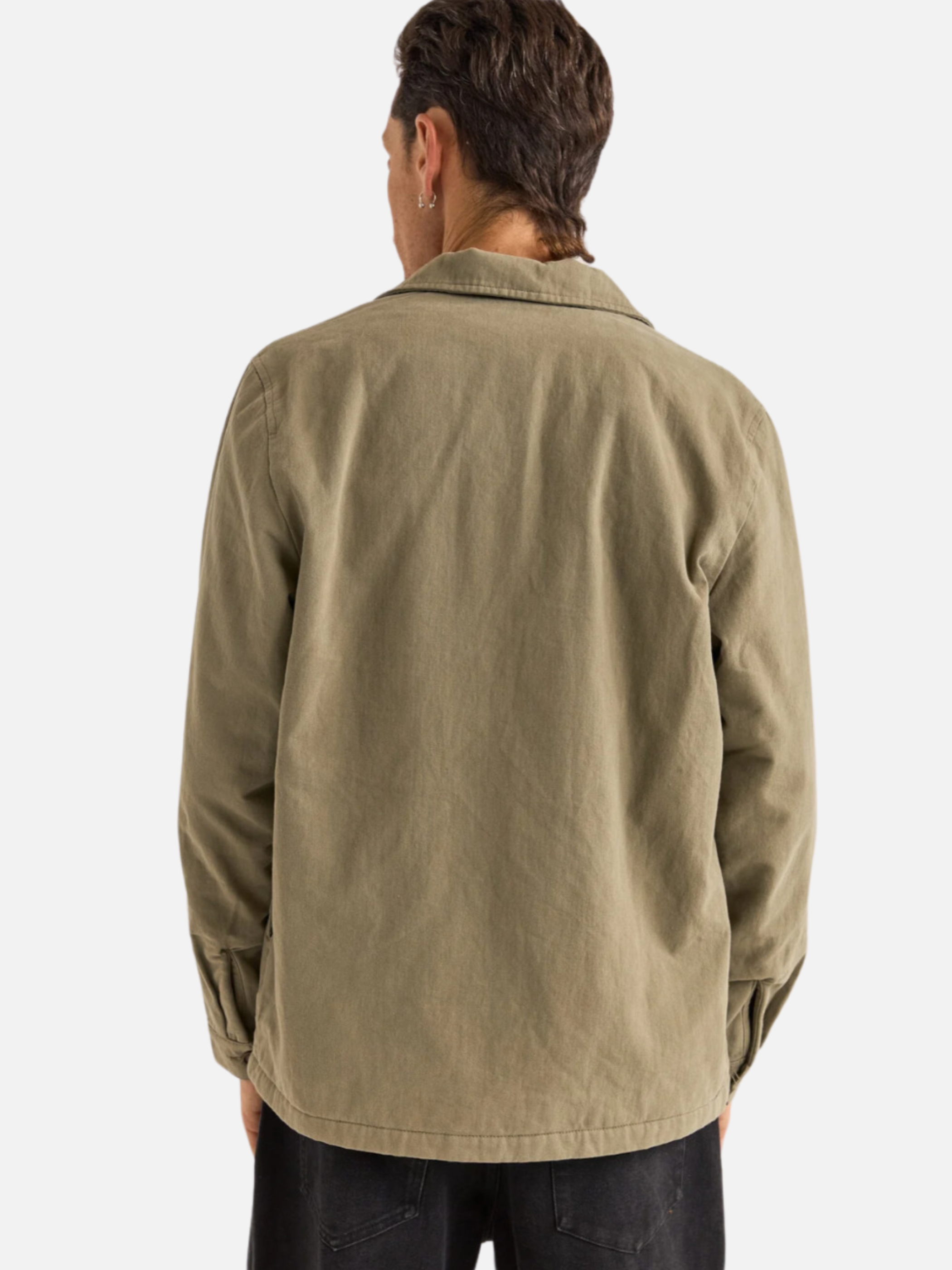 Rhythm Insulated LS Long Sleeve Overshirt Fatigue Front Pockets Collared Button Up for Men Men’s Top Athens GA Georgia Kempt Menswear Store Near Me