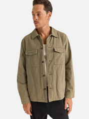 Rhythm Insulated LS Long Sleeve Overshirt Fatigue Front Pockets Collared Button Up for Men Men’s Top Athens GA Georgia Kempt Menswear Store Near Me