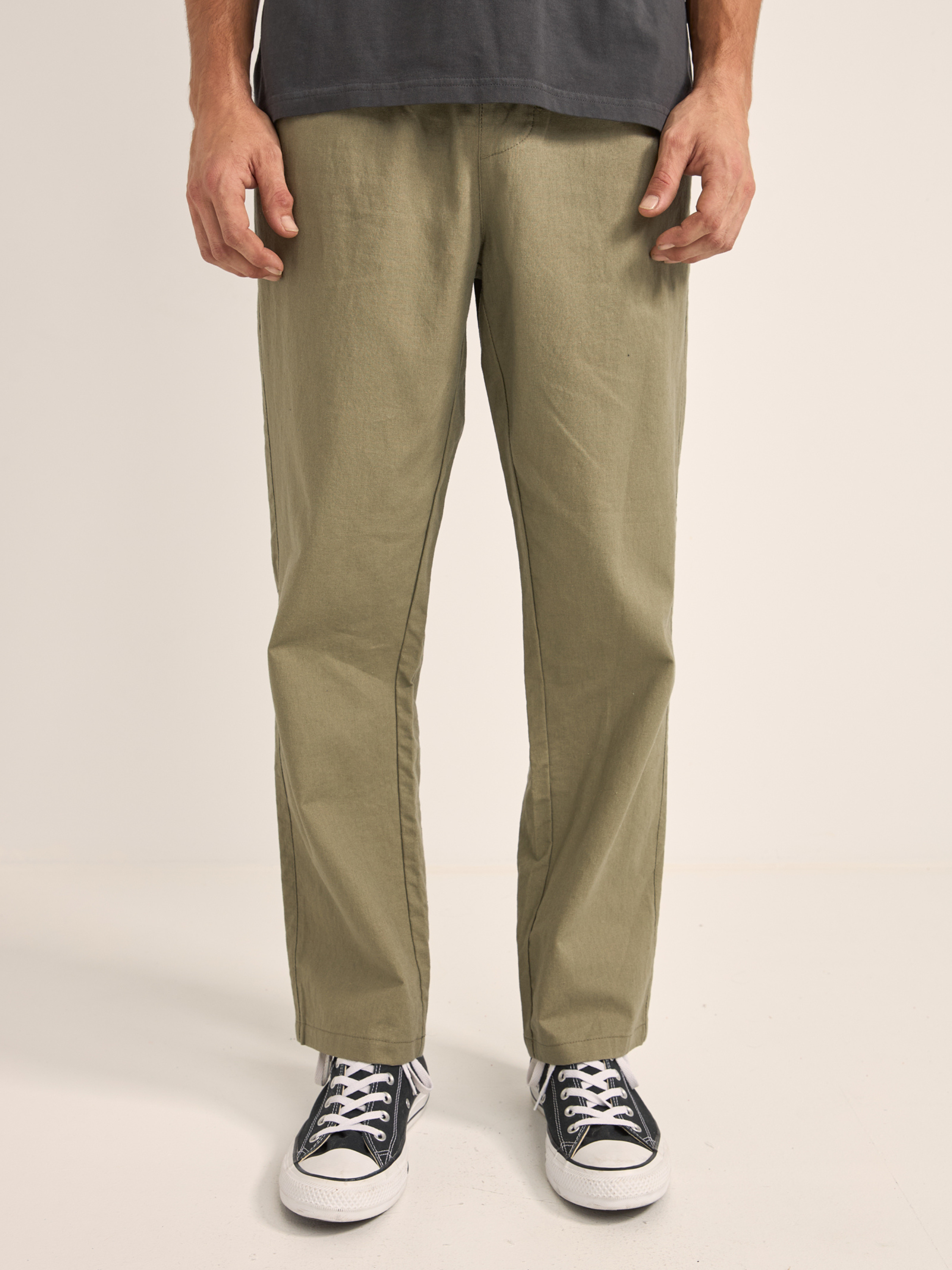Linen Jam Pant - Olive