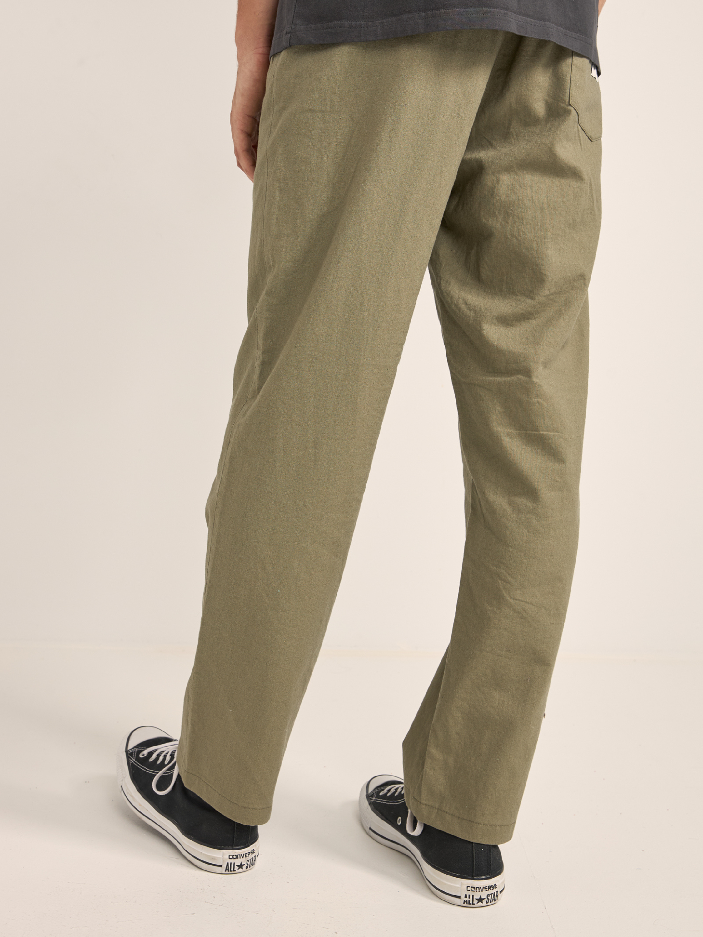 Linen Jam Pant - Olive