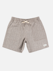 Rhythm Linen Stripe Design Fatigue Jam Brown 7 inch inseam Spring Summer Shorts for Men Men’s Bottoms Athens GA Georgia Kempt Menswear Store Near Me