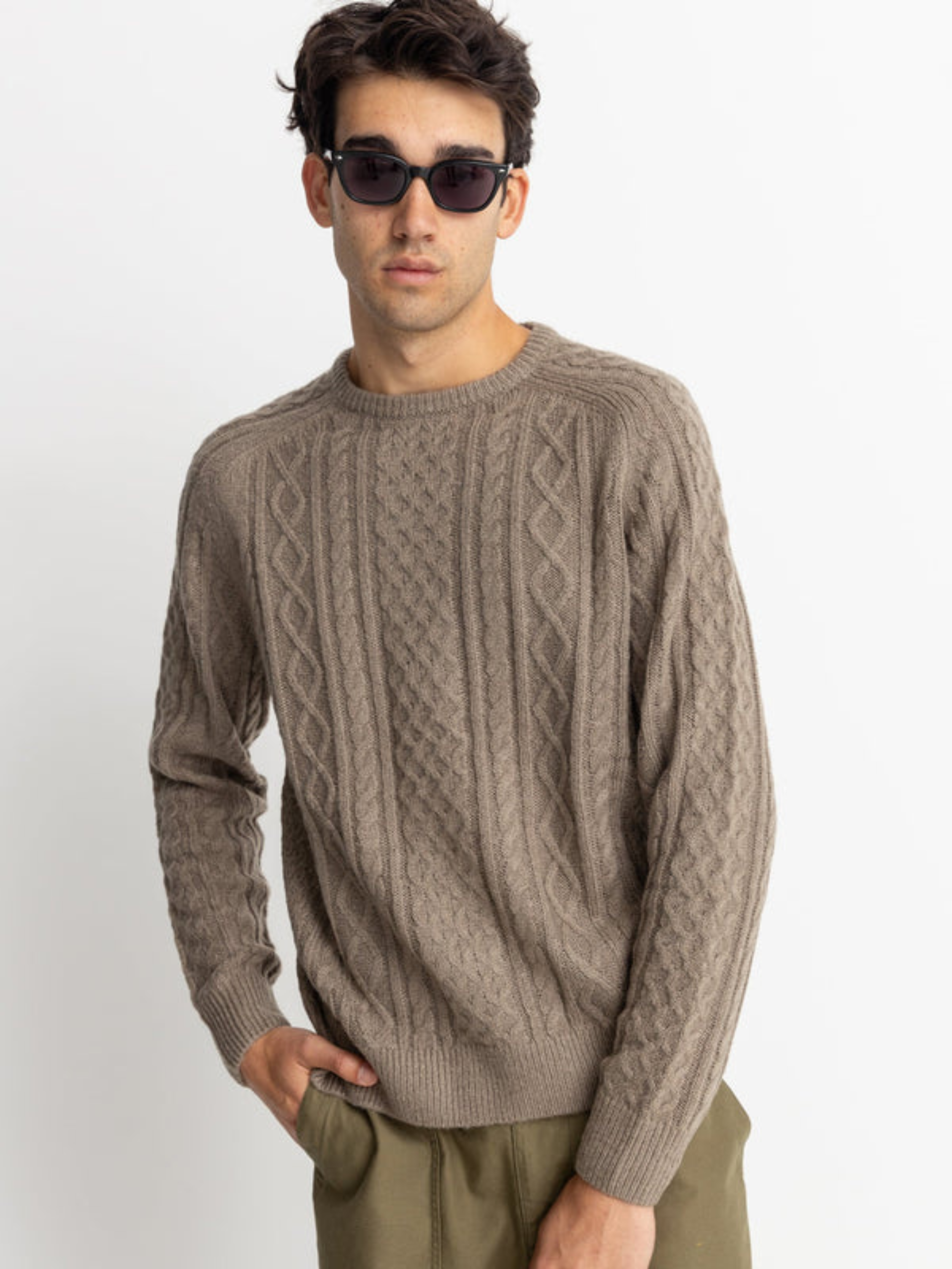 Rhythm Mohair Fishermans Knit Cable Men’s Sweater for Men Fall Winter Top Knitwear Kempt Athens Menswear Store GA Georgia