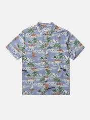 Rhythm Tropical SS Short Sleeve Shirt for Summer Collared Button Up Top for Men Men’s Vacation Style Mist Multicolor Athens GA Georgia Kempt Menswear Store Near Me