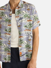 Rhythm Tropical SS Short Sleeve Shirt for Summer Collared Button Up Top for Men Men’s Vacation Style Mist Multicolor Athens GA Georgia Kempt Menswear Store Near Me