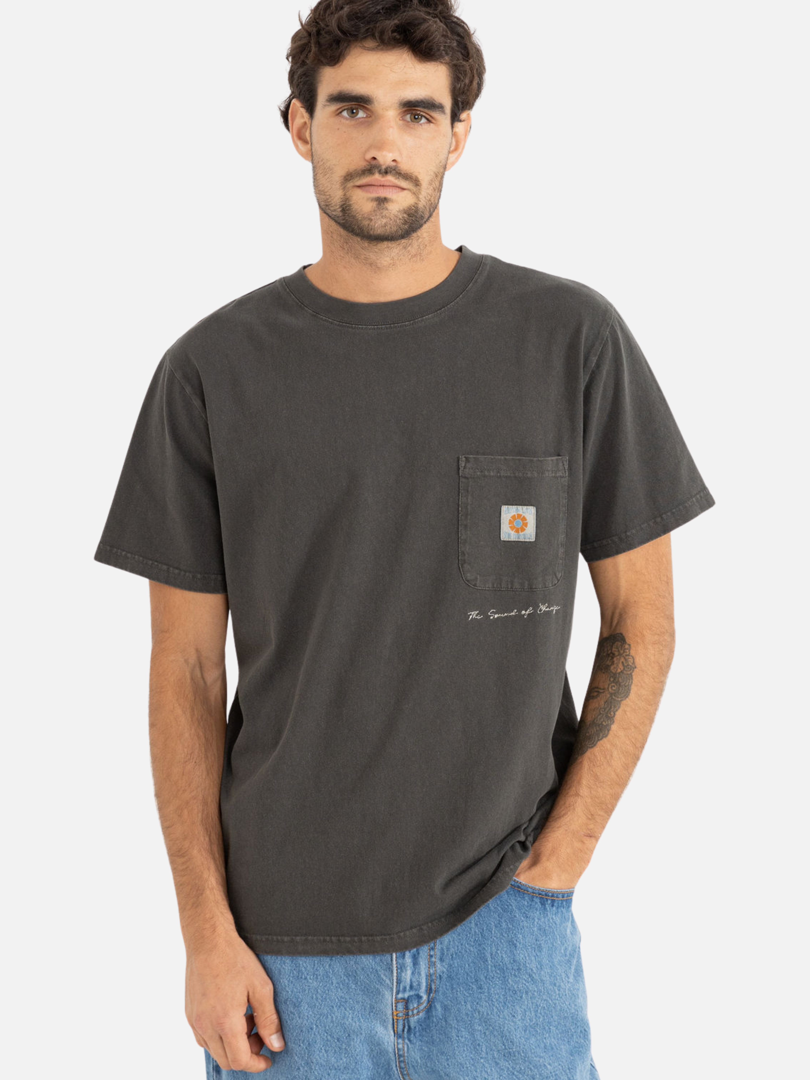 Rhythm Vintage Pocket SS Short Sleeve Tee T-Shirt Front Pocket Embroidery Athens GA Georgia Kempt Menswear Store Near Me