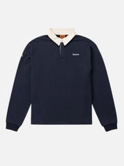 Rhythm Vintage Rugby LS Long Sleeve Polo Shirt Collared Men’s Tops for Men Indigo Blue Athens GA Georgia Kempt Menswear Store Near Me