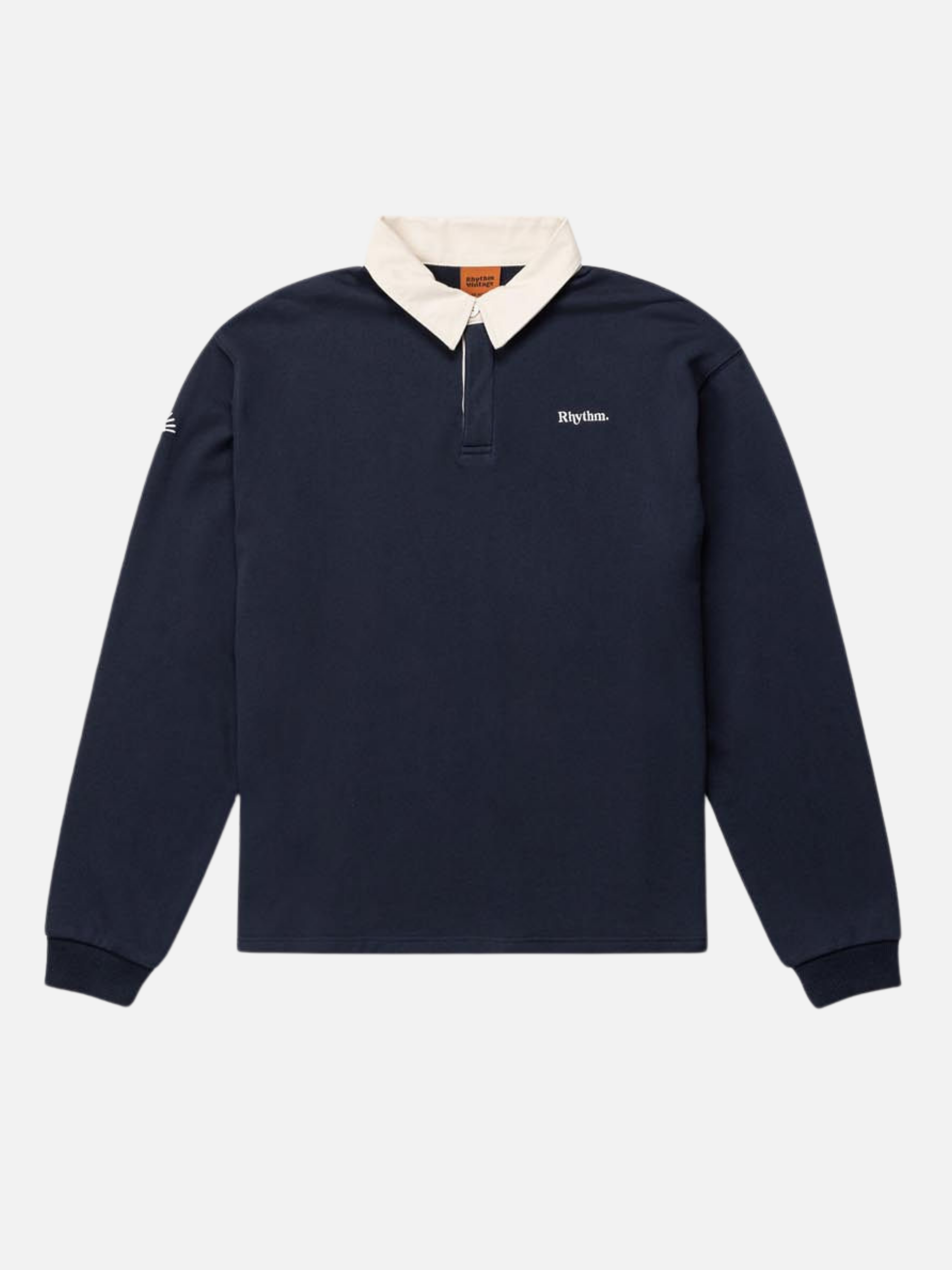 Rhythm Vintage Rugby LS Long Sleeve Polo Shirt Collared Men’s Tops for Men Indigo Blue Athens GA Georgia Kempt Menswear Store Near Me