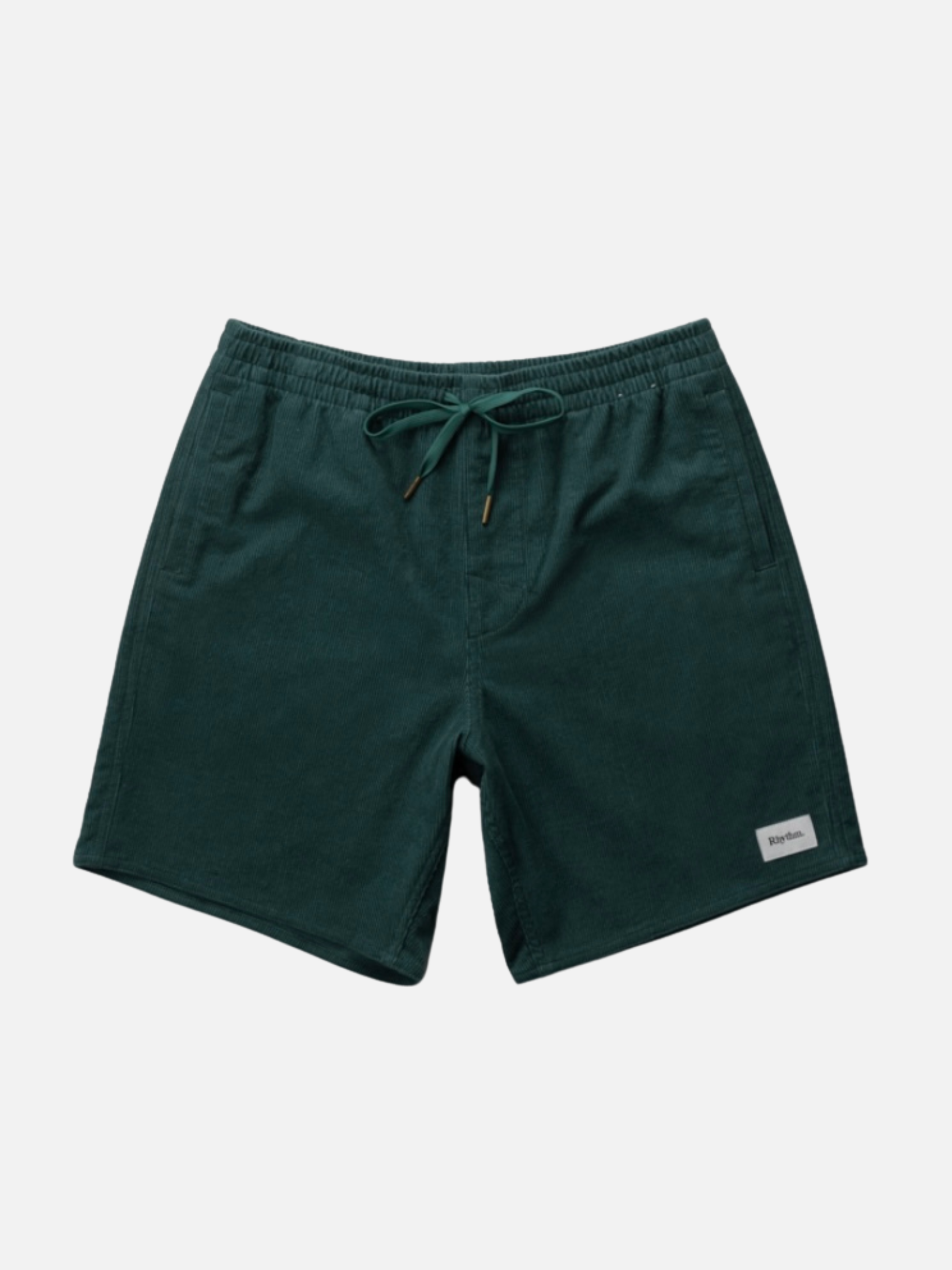 Rhythm Cord Jam Shorts Corduroy Textured Men’s Bottoms for Men Teal Green Elastic Waistband Drawstring Spring Summer Athens GA Georgia Kempt Menswear Store Near Me