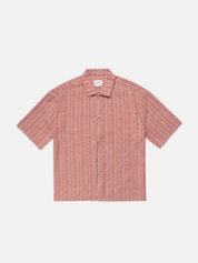 Rhythm Charlie Relaxed Shirt Red Spring Summer Men's Casual Collared Button Up Shirt For Men Athens GA Georgia Kempt Menswear Store Near Me