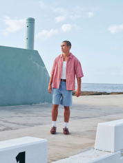 Rhythm Charlie Relaxed Shirt Red Spring Summer Men's Casual Collared Button Up Shirt For Men Athens GA Georgia Kempt Menswear Store Near Me