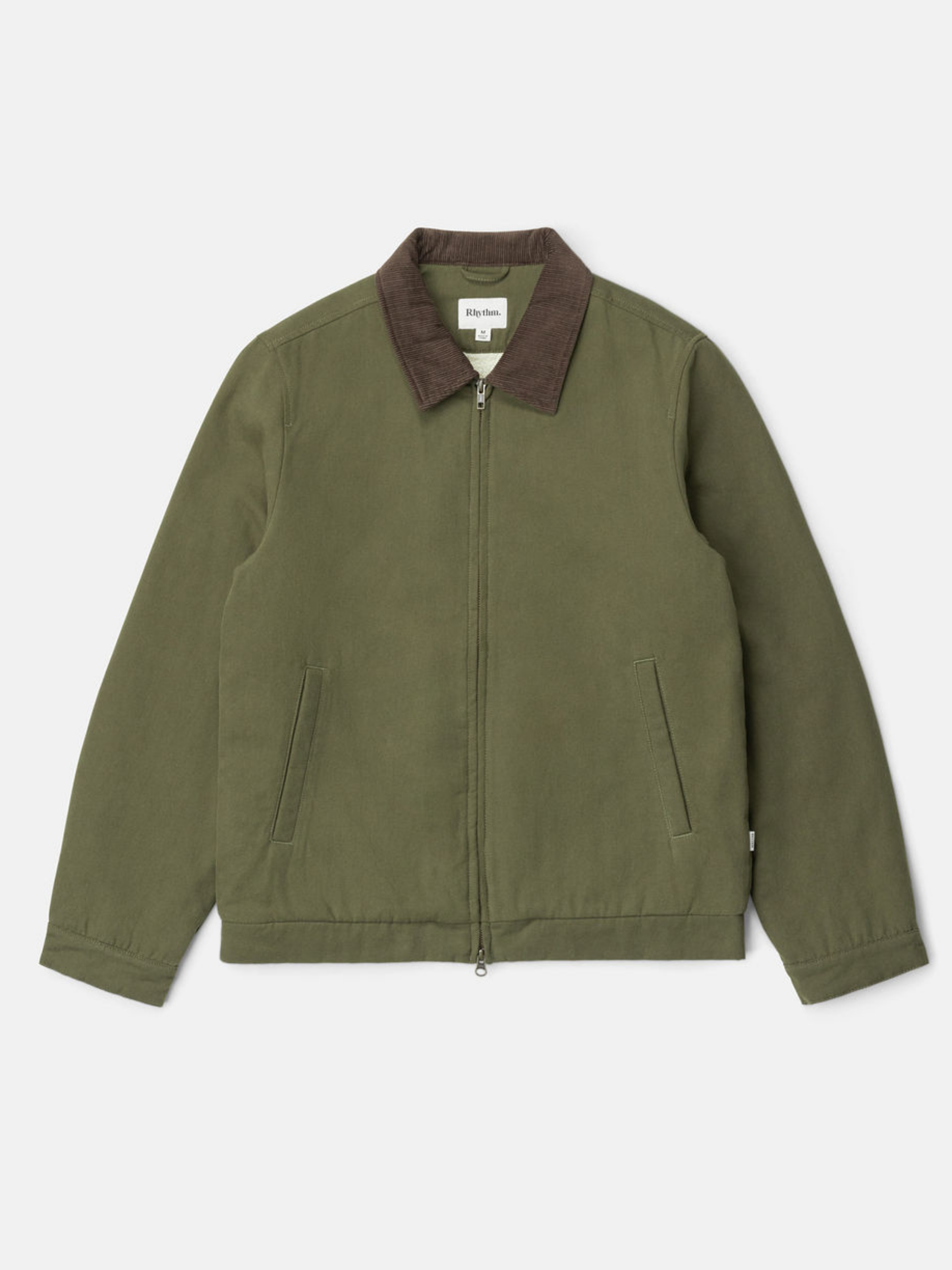 Rhythm James Jacket Olive Collared LS Long Sleeve Men’s Outerwear Top for Fall Winter Athens GA Georgia Kempt Menswear Store Near Me